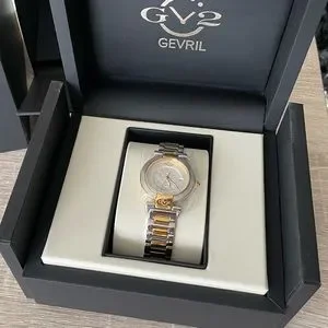 Gevril GV2 Berletta Diamond 1508 Two Toned Silver Gold Swiss Quartz 37mm watch GV2 Berletta Diamond - Gevril main image 3